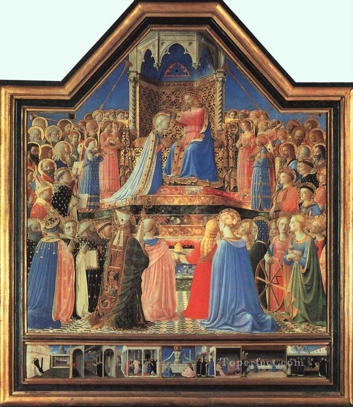 Coronation Of The Virgin Renaissance Fra Angelico Oil Paintings